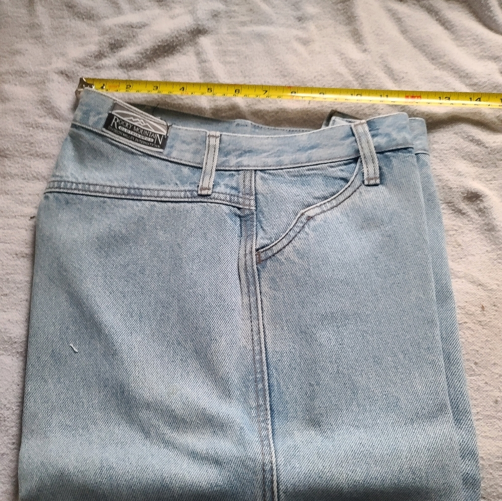 Two pairs denim Rocky Mountain Jeans -Tag Size 28/7 36 Inseam